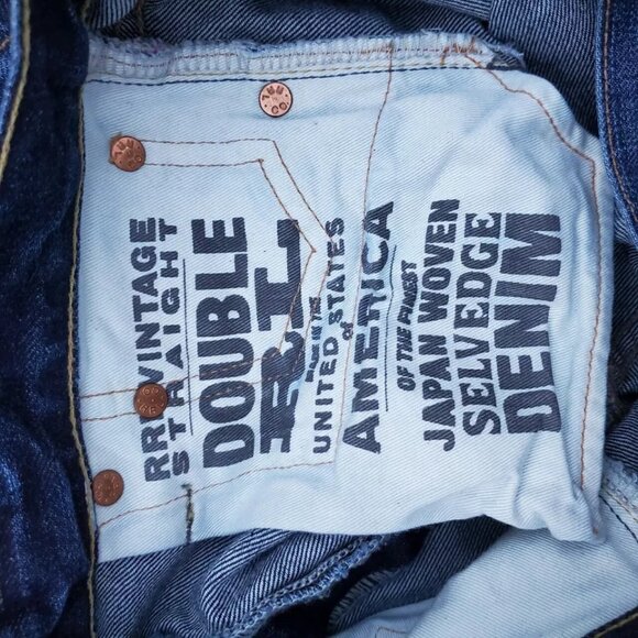 Ralph Lauren RRL Double RL Selvedge American Denim Slim Fit jeans size 25x32 USA - Picture 6 of 6